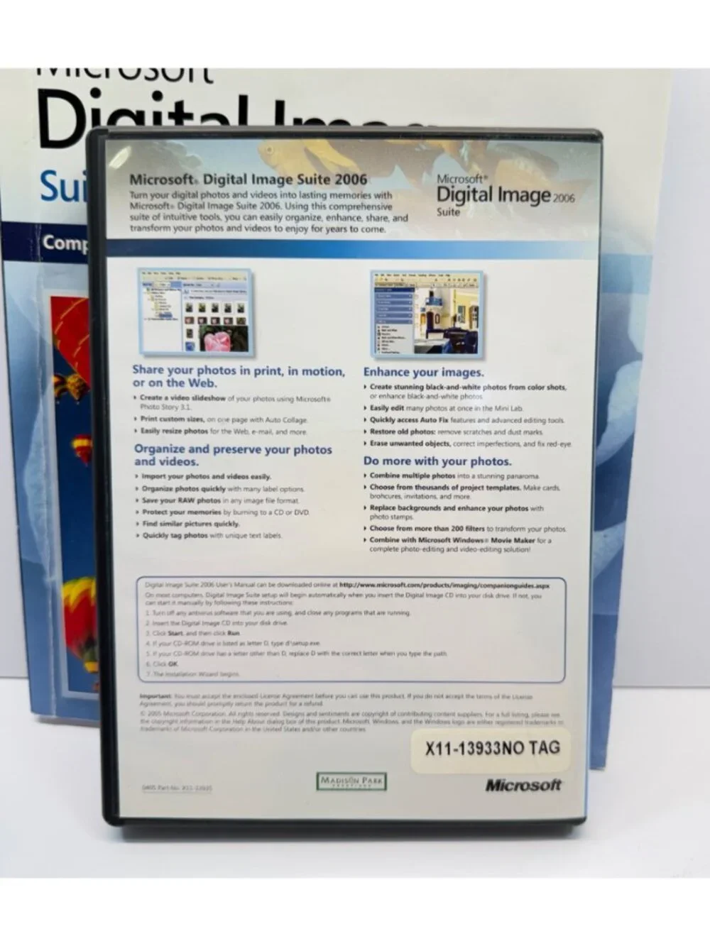 Microsoft Digital Image Suite 2006 Photo Software with User Guide Complete
